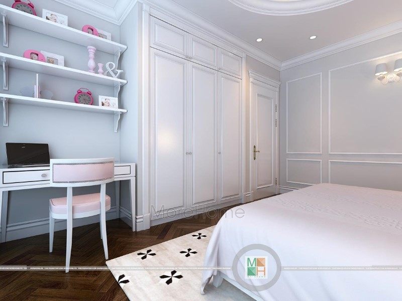Thiết kế nội thất phòng ngủ bé gái chung cư Imperia Garden